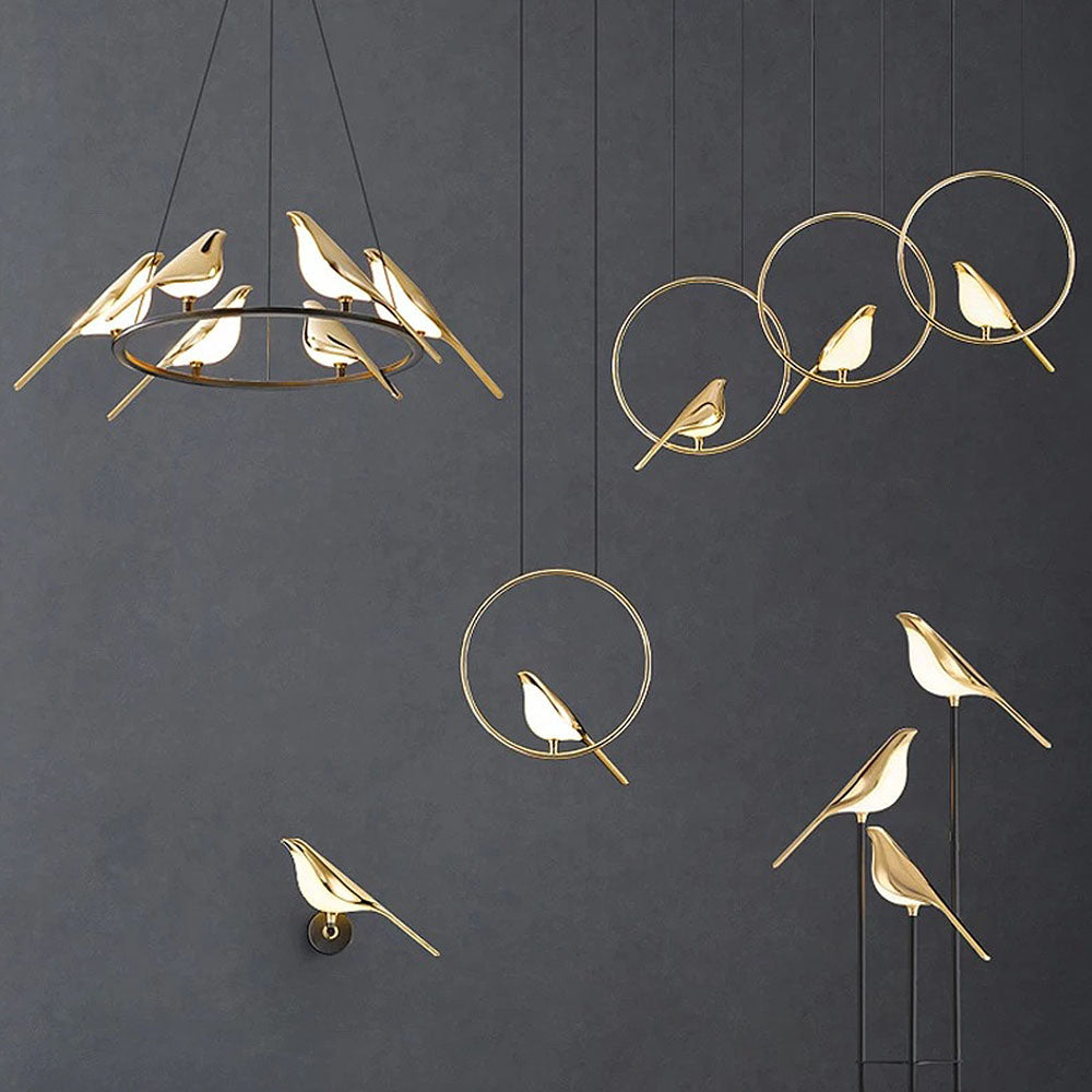 BowLift | BirdLume Light – Unique LED pendant lamp with bird design