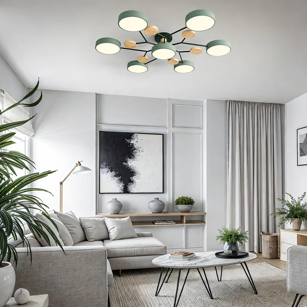 BowLift | Contemporary Round Iron LED Chandelier | Energy-Efficient. Stylish Lighting for Living Rooms. Dining Areas & Entryways