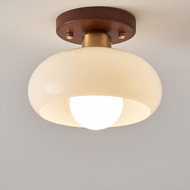 BowLift | VintageGlow Ceiling Lamp - Authentic Wood Retro Ceiling Light