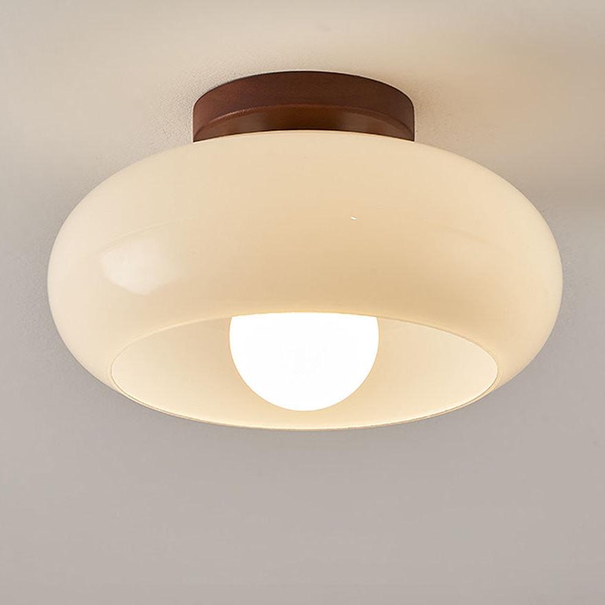 BowLift | VintageGlow Ceiling Lamp - Authentic Wood Retro Ceiling Light