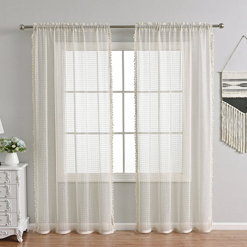 BowLift | LuxeDrape – Soft Beige Voile for Sophisticated Spaces