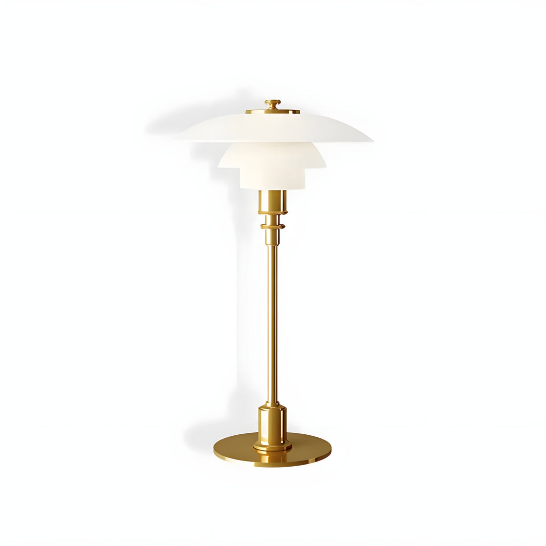 BowLift | NordiGlow LED Table Lamp – Elegant glass design in Nordic style, dimmable lighting for office, living room or bedroom