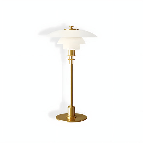 BowLift | NordiGlow LED Table Lamp – Elegant glass design in Nordic style, dimmable lighting for office, living room or bedroom