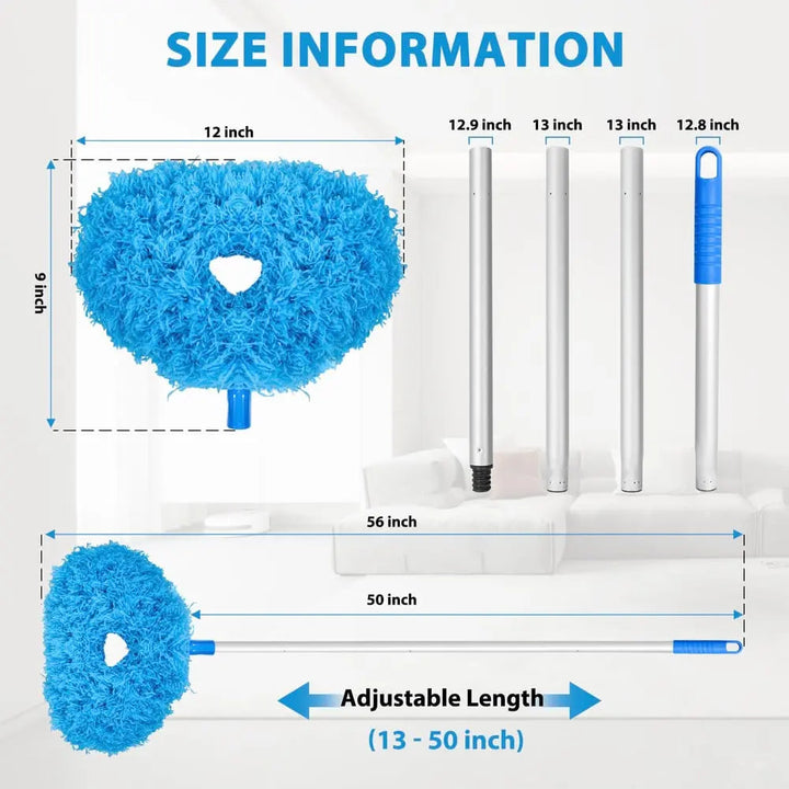 BowLift | Ceiling Fan Dust Brush with Telescopic Pole – Effortless Cleaning of High Areas
