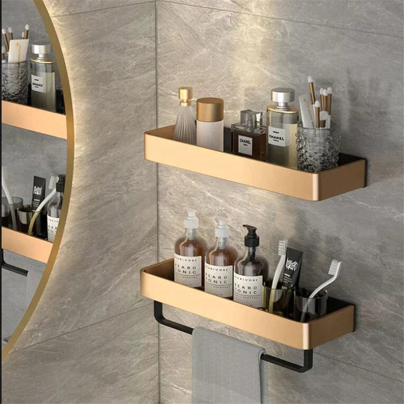 BowLift | DecoShelf | modern wall shelf wood for bathroom