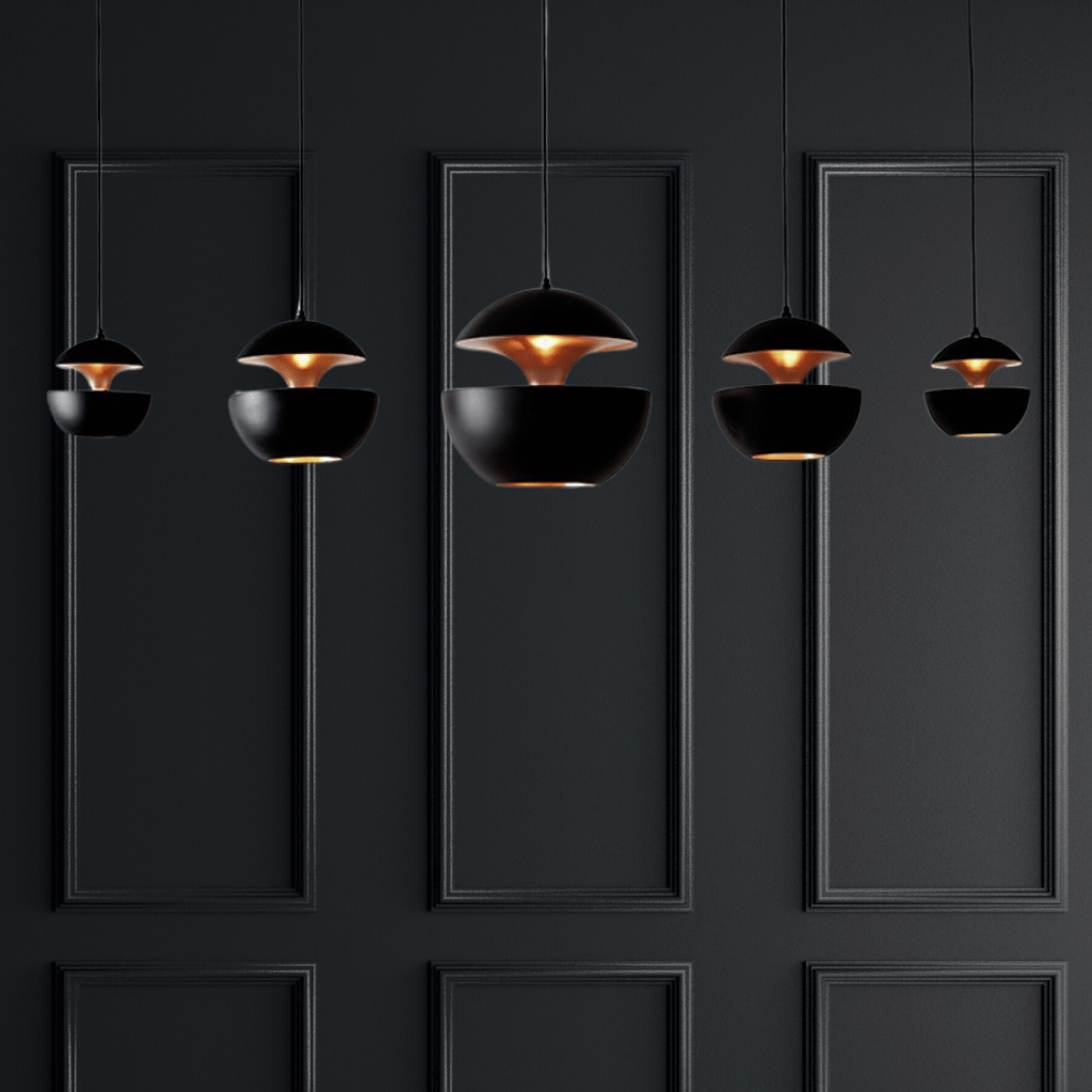 BowLift | GoldGlow - Luxury Gold Pendant Lamp for Stylish Dining Areas
