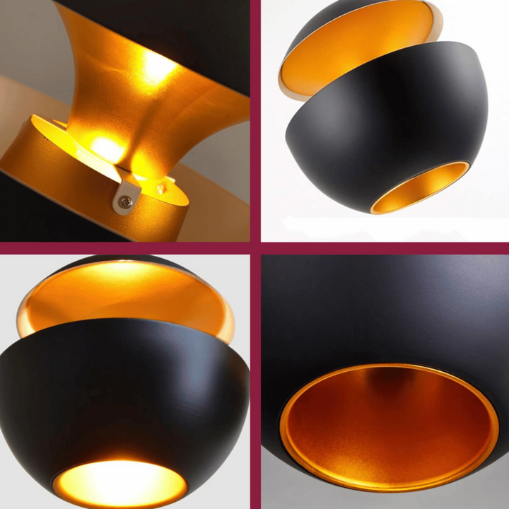 BowLift | GoldGlow - Luxury Gold Pendant Lamp for Stylish Dining Areas