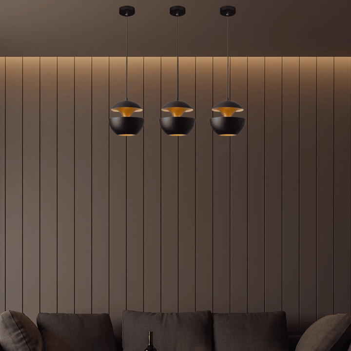 BowLift | GoldGlow - Luxury Gold Pendant Lamp for Stylish Dining Areas