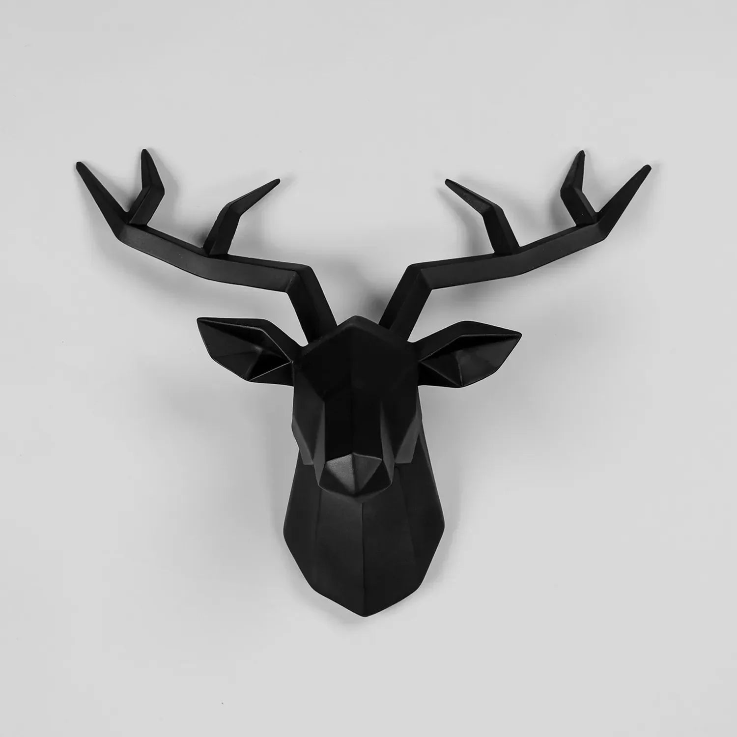 BowLift | Deer Head Sculpture Animal Statue Figures Wall Hanging Creative Moose Art Antlers Statuette for Office Decor Wall Mounting