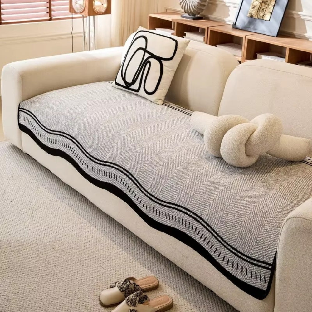 BowLift | Modern Wave Anti-Slip Sofa Cover