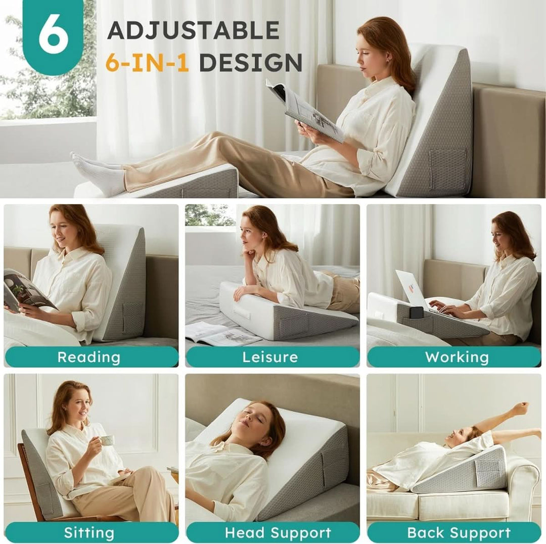 BowLift | Ergonomic Incline Wedge Cushion with Memory Foam