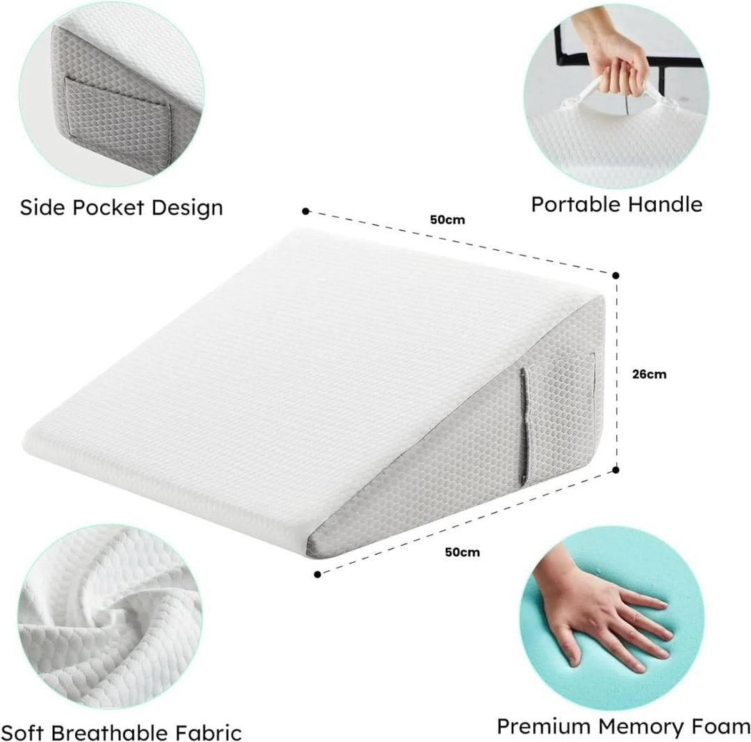 BowLift | Ergonomic Incline Wedge Cushion with Memory Foam