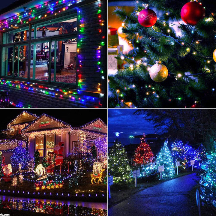 BowLift | Halloween LED String Lights – Purple and Orange Fairy Lights for Outdoor Terrace, Garden, Street, Home, Christmas, and Party Decor