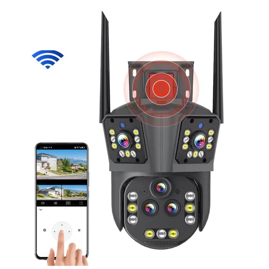 DualGuard Ultra 10K – 20MP Surveillance Camera with 5 Lenses and 20x Zoom | Bowlift