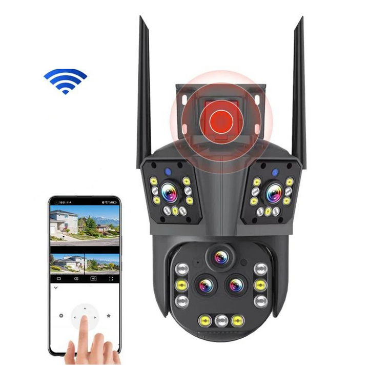 DualGuard Ultra 10K – 20MP Surveillance Camera with 5 Lenses and 20x Zoom | Bowlift