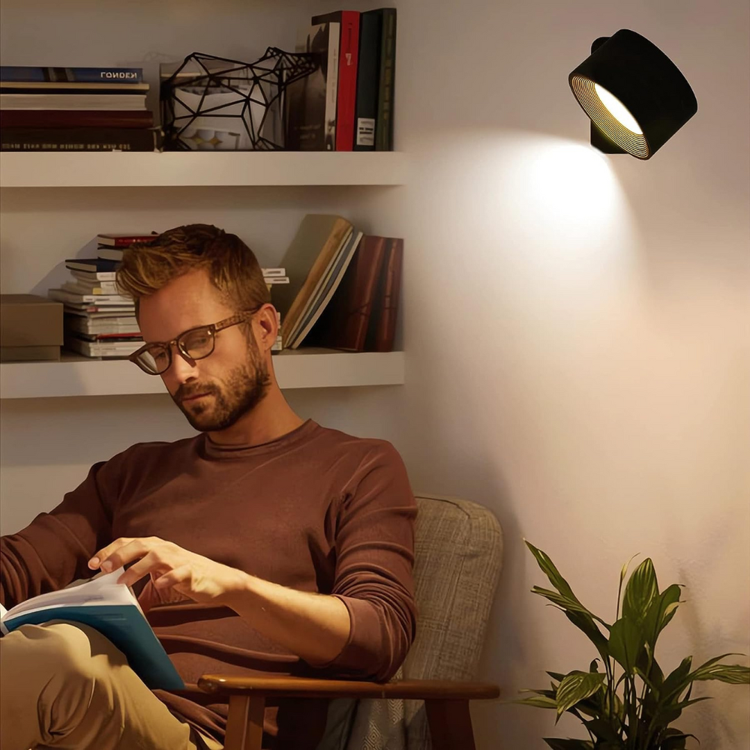 BowLift | FlexiLamp – Wireless Rechargeable 360° LED Wall Light for Indoors & Outdoors