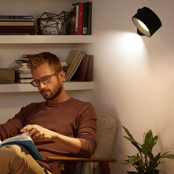 BowLift | FlexiLamp – Wireless, Rechargeable Wall Light with 360° Rotation