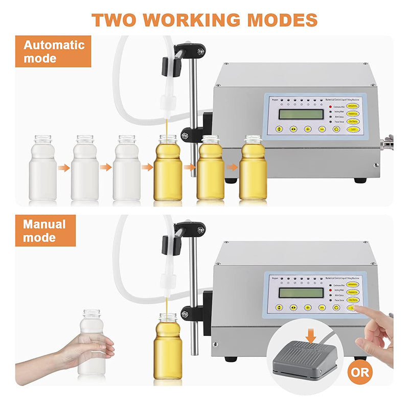 BowLift | 300 bottles/h 110V Digital Liquid Filling Machine 2-3500ml Automatic Bottle Liquid Filler Digital Control Pump Filler