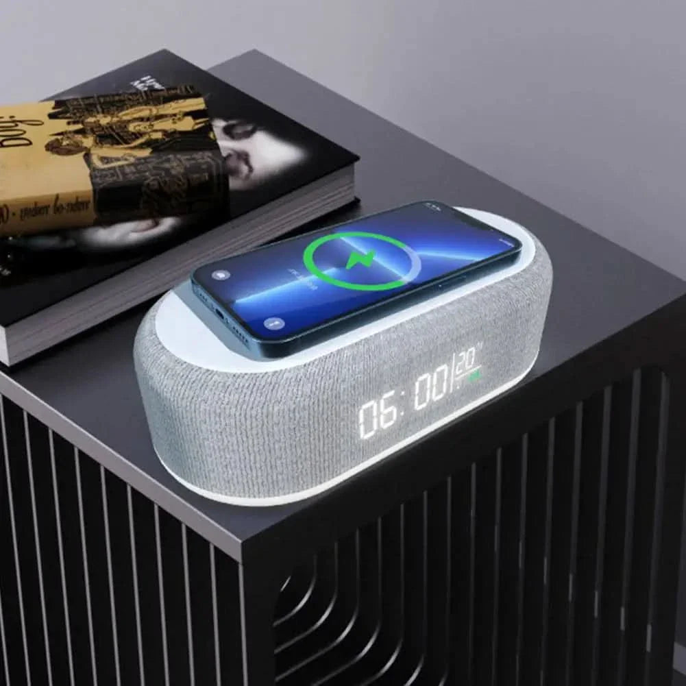BowLift | Digital Alarm Clock with Wireless Charging and Temperature Display