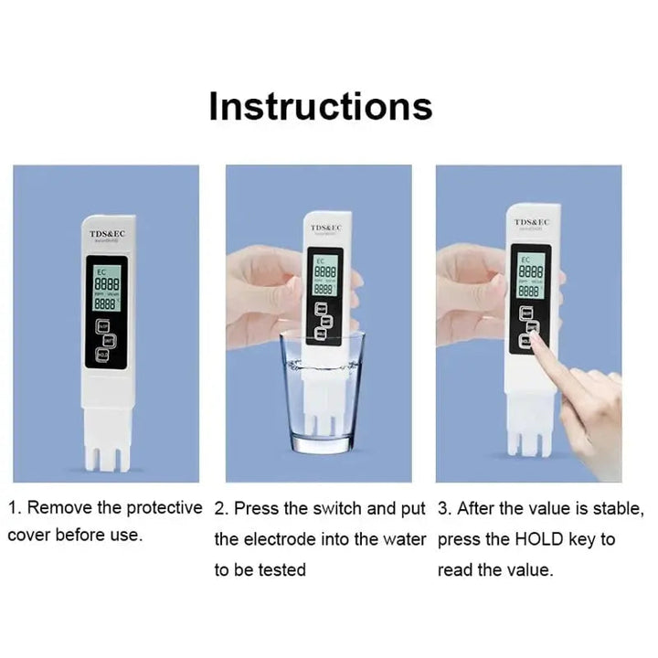 BowLift | Digital 3-in-1 Water Quality Tester