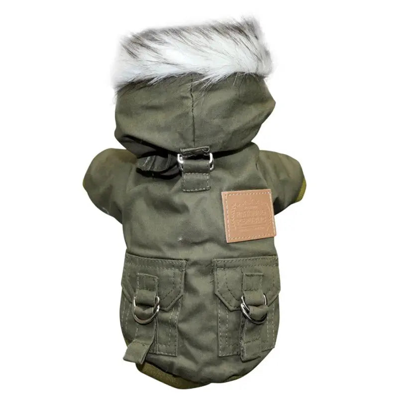 BowLift | Dog jacket with fur trim hood - Dog and cat clothing