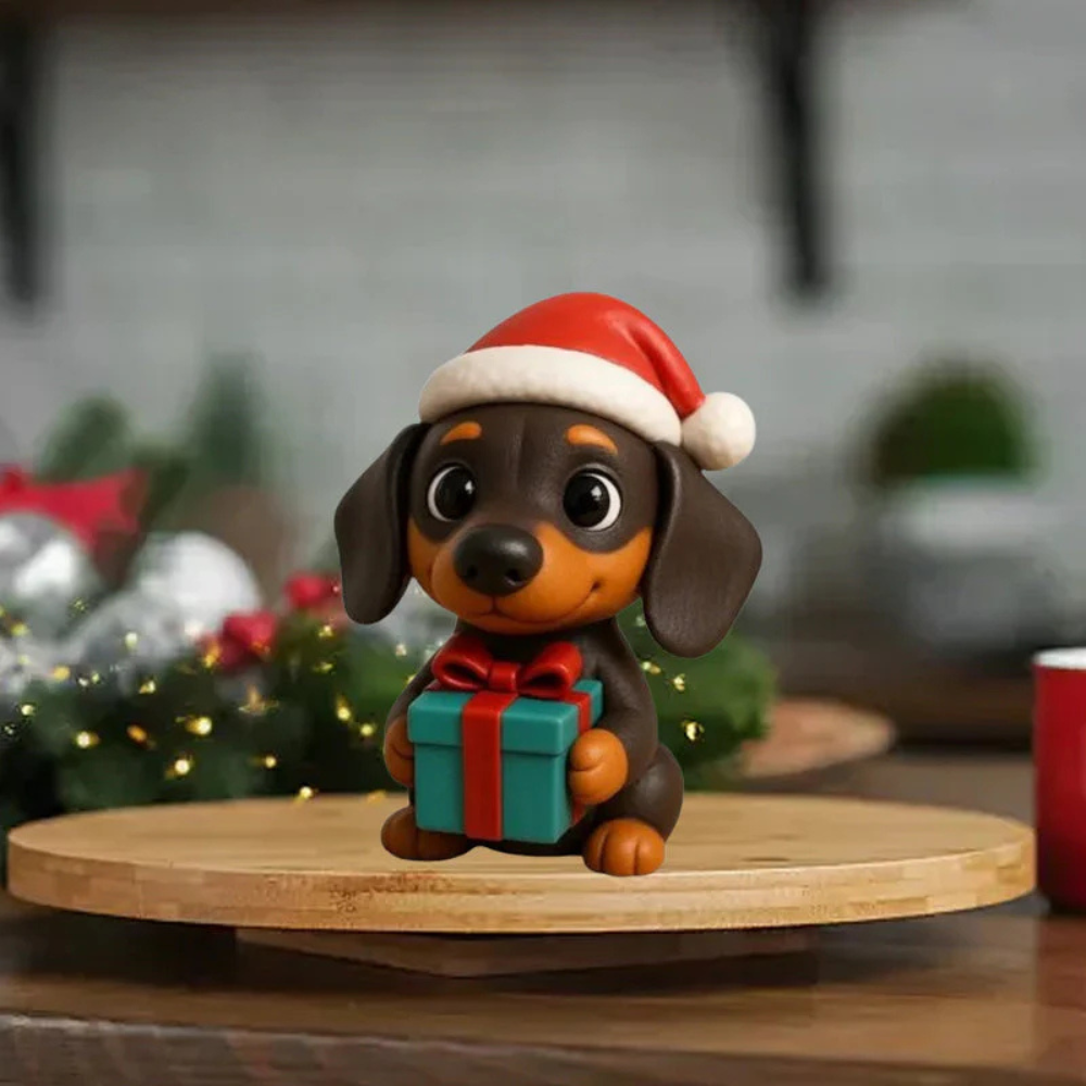 BowLift | Dog Advent Calendar Christmas Gift Collectible Figurines Set