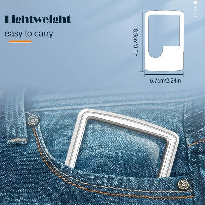 BowLift | Double Lens Magnifier with LED Lighting – Compact and Pocket-Friendly
