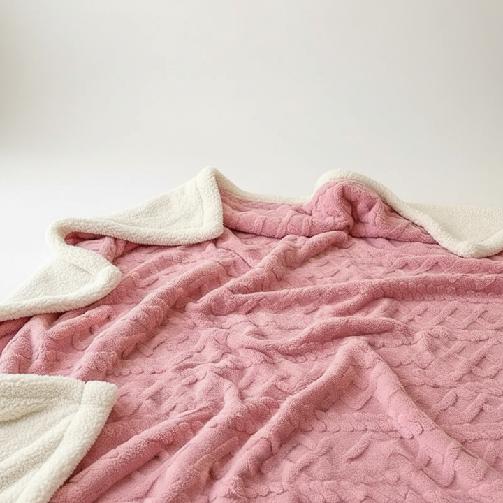 BowLift | WarmHome Winter Blanket – Luxury Lambswool Fleece Blanket with Double-Sided Design