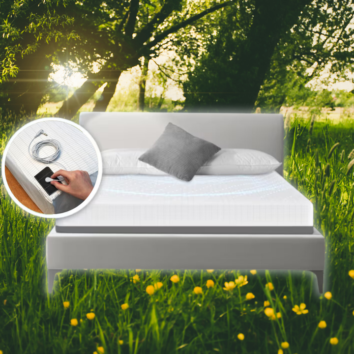 BowLift | Fitted Organic Earthing Grounding Sheet Bed - Earthing Mattress Cover with Silver Weave Technology