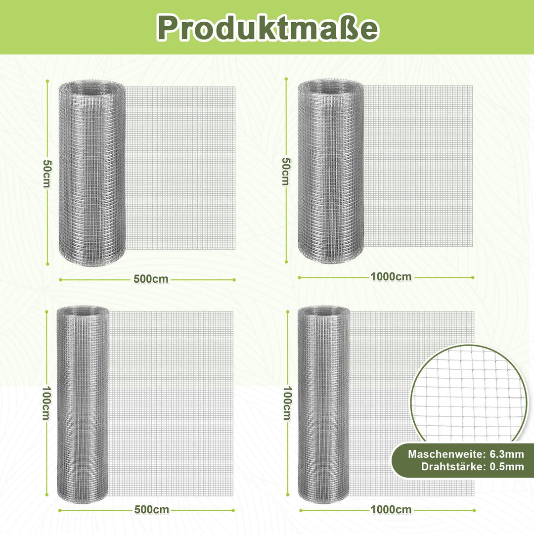 Wire mesh Galvanized 5m/10m Aviary wire Mole mesh | Bowlift
