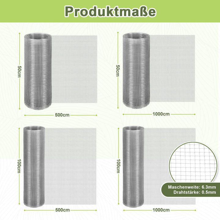 Wire mesh Galvanized 5m/10m Aviary wire Mole mesh | Bowlift