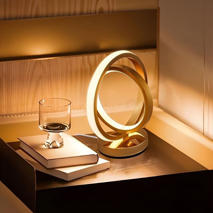 BowLift | Modern Dimmable Table Lamp - Stylish Metal Design with USB