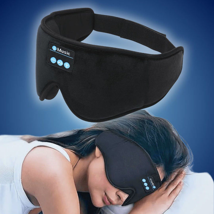 DreamSounds Bluetooth Sleeping Mask with Built-in Headphones | for Travel - Meditation - Light Blocking Comfort Bowlift