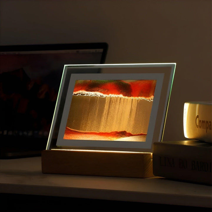 Hypnotic Sand Art Lamp with Soothing LED Light Bowlift