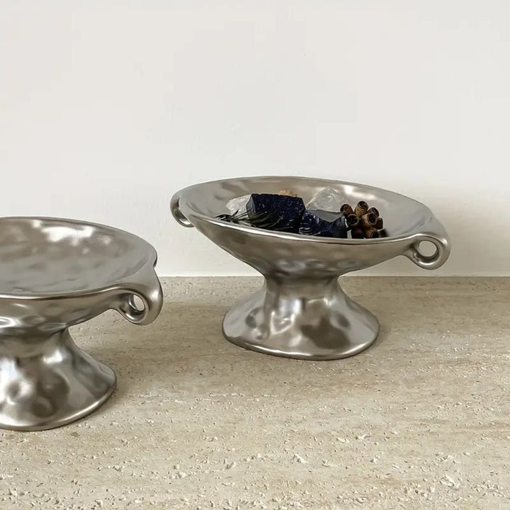 BowLift | Dual-Ear Ceramic Oval Organizer