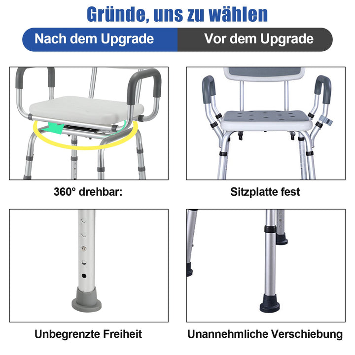 Shower chair Shower stool 360°rotatable | Bowlift