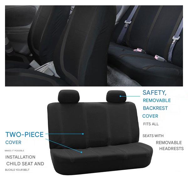 BowLift | ComfortSeat 9-piece Car Seat Covers Set – Universal, Breathable & Washable