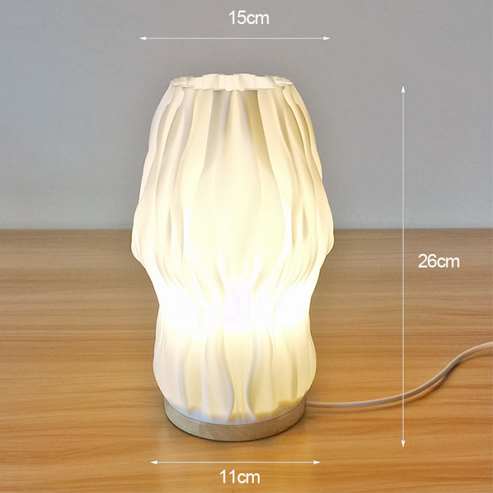 BowLift | Frenchlight Table Lamp - Elegant Pleated Table Lamp in French Cream for Atmospheric Spaces