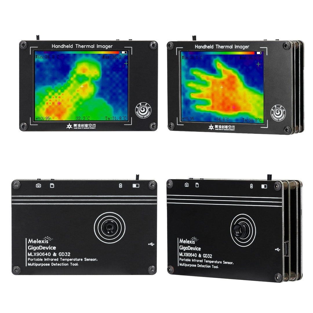 Portable Infrared Thermal Imaging Camera -40~300℃, 3.4 Inch LCD Display, portable digital thermal camera with temperature sensors