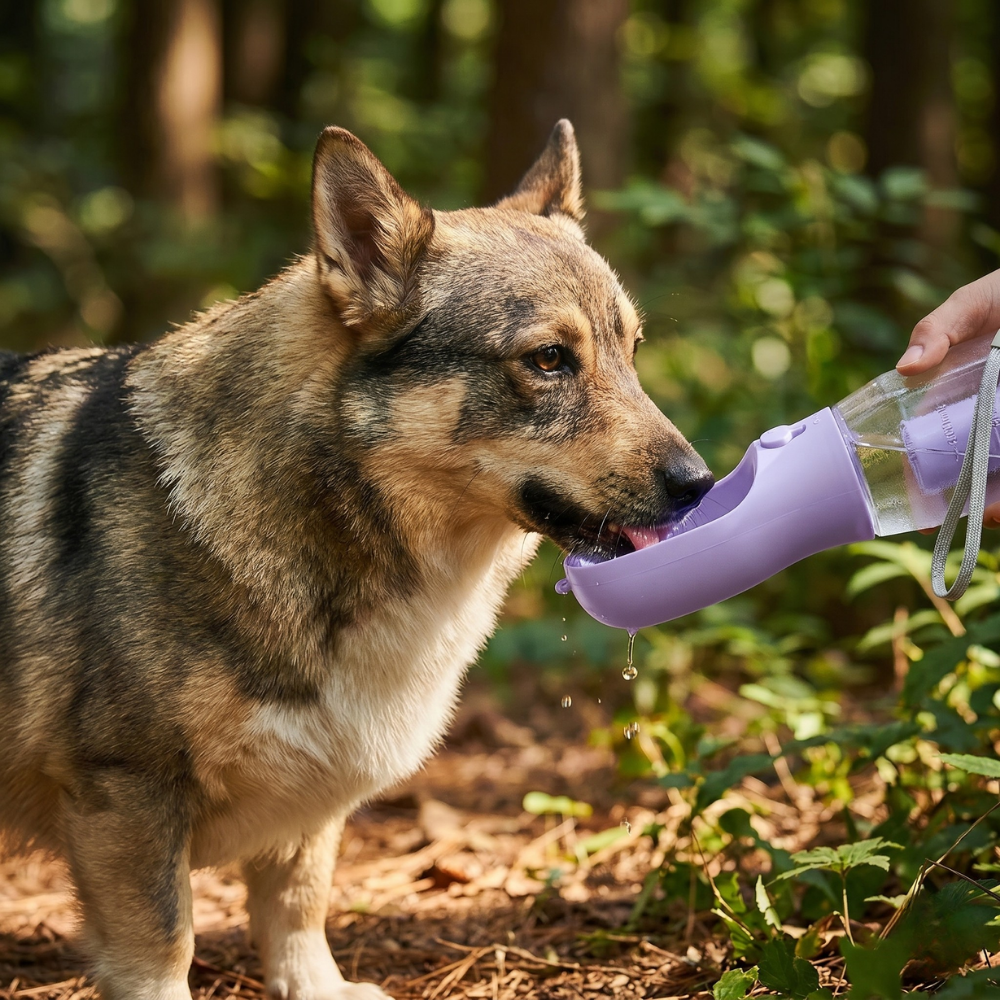 TrailBuddy™ – 3-in-1 Dog Water Bottle with Food Box | Bowlift