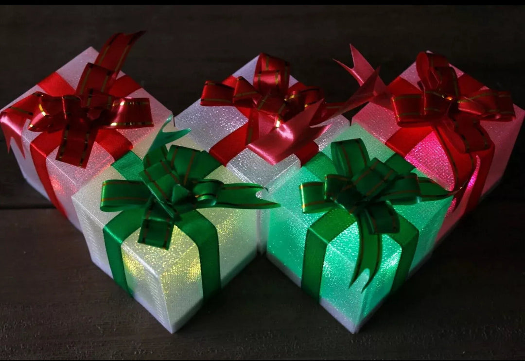 BowLift | 5x LED Mini Gift Box Decorations