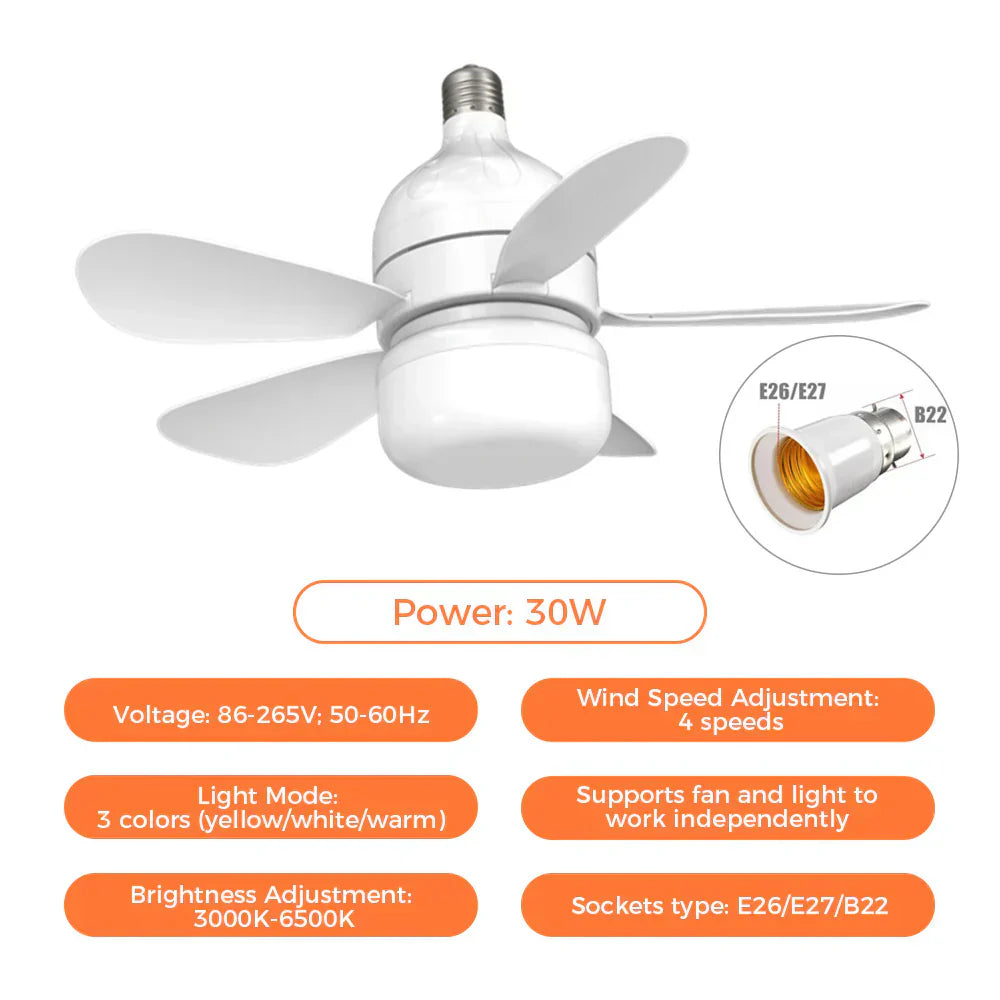 BowLift | Ceiling Fan with LED Light