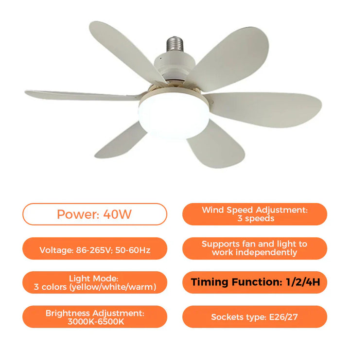 BowLift | Ceiling Fan with LED Light
