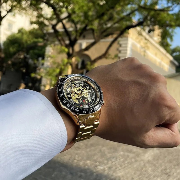 BowLift | Luxurious Mechanical Watch with Golden Shine