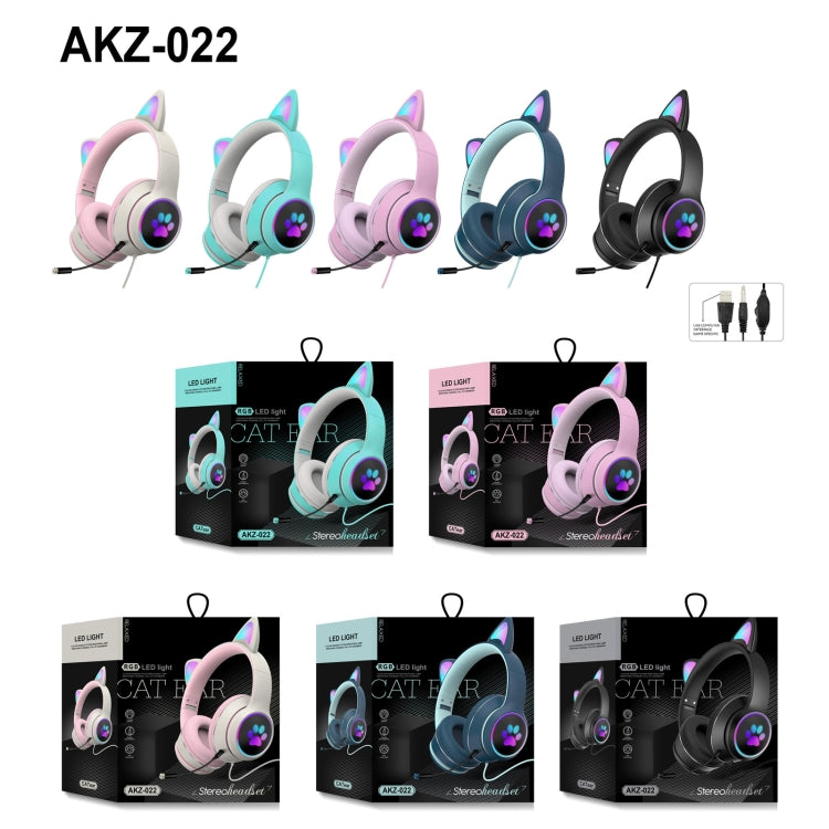 Gaming Headset Cat Ear LED Lighting USB 3.5mm | Bowlift