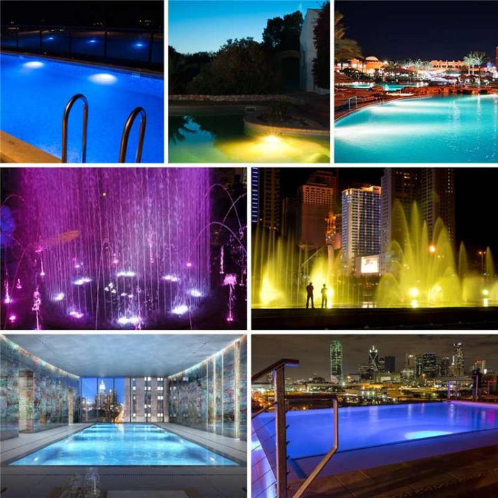 BowLift | 18x3W ABS plastic pool wall lamp underwater light (White)