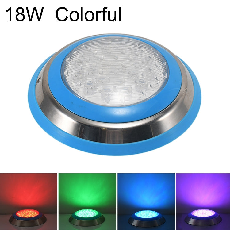 BowLift | 18W LED Stainless Steel Wall Mounted Pool Light Landscape Underwater Light (Colorful Light)