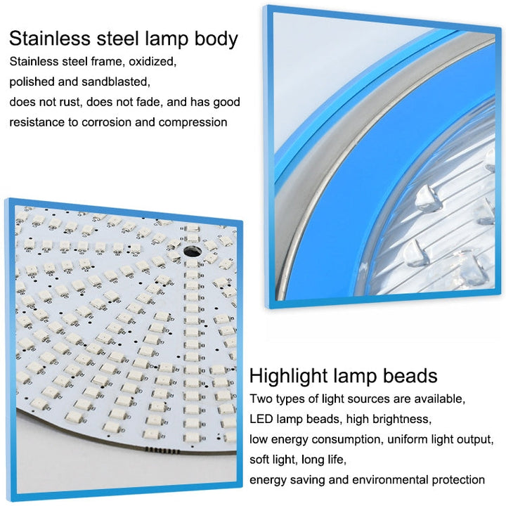 BowLift | 15W LED Stainless Steel Wall Mounted Pool Lighting Landscape Underwater Light (Colored Light + Remote Control)