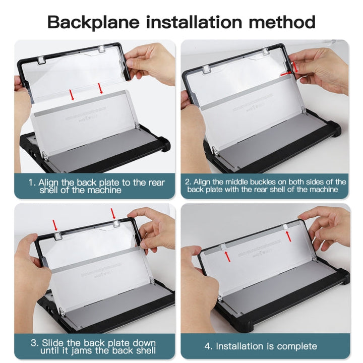 BowLift | For MicroSoft Surface Pro 4 / 5 / 6 / 7 / 7+ Acrylic transparent hand and shoulder strap laptop case