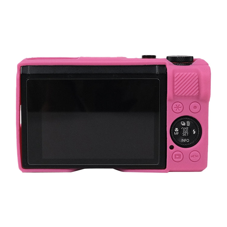 BowLift | For Canon PowerShot G7 X Mark III / G7X3 Soft Silicone Protective Case with Lens Cap (Rose Red)